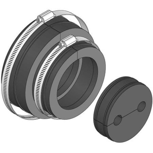 Sabre C20100022 Site Solutions 4"boot Assembly Kit W/ 2 Holes for 1/2" Corrugated Coax.to Be Used with Sabre Site Solutions Entry Panels
