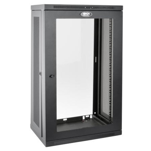 TRIPP SRW21UG LITE 21U Low-Profile Wall-Mount Rack Enclosure Cabinet with Clear Acrylic Window, Removable Side Panels, 41H X 24W X 18D