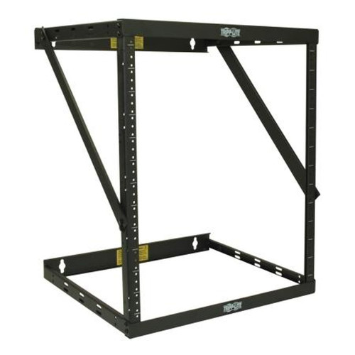 TRIPP SRWO12UHD LITE 12U Heavy-Duty Flat-Pack Low-Profile Wall-Mount 2-Post Open Frame Rack, 25H X 20W X 18D