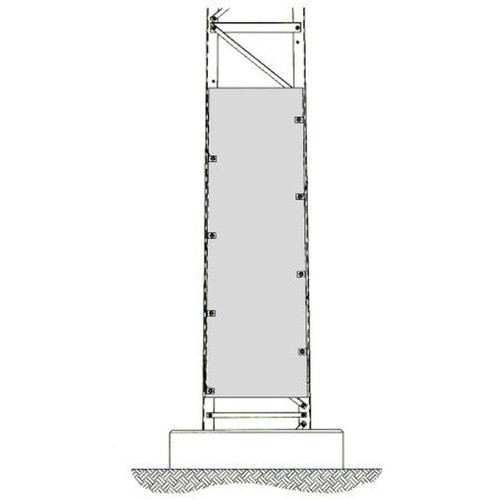 TRYLON 4.92.0108.000 Self-Supporting Tower Anti-Climb Shield.Bolts on Bottom Section to Stop Unauthorized Access.Set of Three Sheets for #8 Titan
