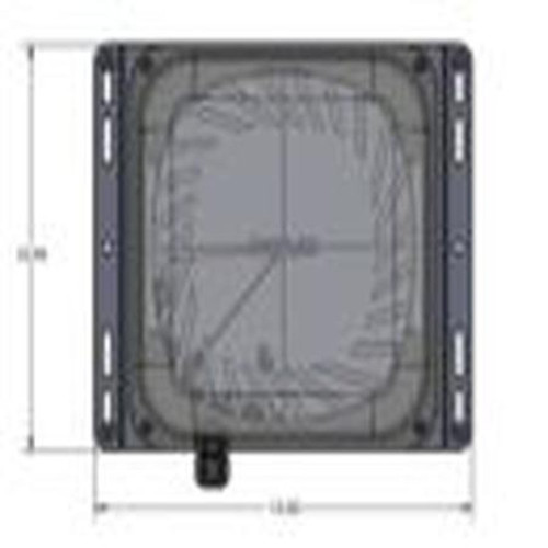 Ventev LPV-US-APC-C Low Profile Under Seat Access Point Enclosure with Clear Access Point Cover