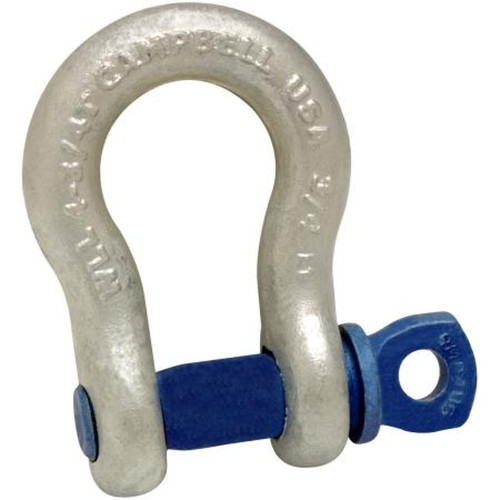 WIRELESS 5410635 SOLUTIONS 3/8" Shackle.1 Ton Load Limit.Can Be Used to Mount Hoisting Grips to Towers