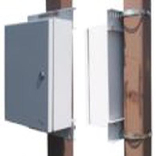 Ventev TWPMK-10-12-UNIV Universal Pole Mount Kit for Ventev 12x10 & 14x12 Polycarbonate and Flex-Line Steel Enclosures, Can Accommodate Poles Up to