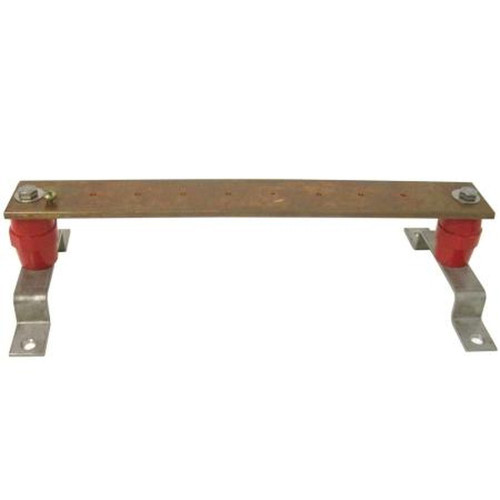 TERRAWAVE TW-LP-BAR-8PORT Copper Ground Bus Bar 2" X 14" X 1/4" with Mounting Hardware.for Use with Up to 8 Terrawave Lightning Arrestors.Includes