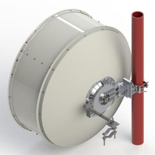 COMMSCOPE VHLP4-7W-4WH/E 4ft Valuline High Perf.Low Profile Antenna, Single-Polarized 7.125-8.500 Ghz, PDR84, White Ant.Flex Polymer Gray Radome W/o