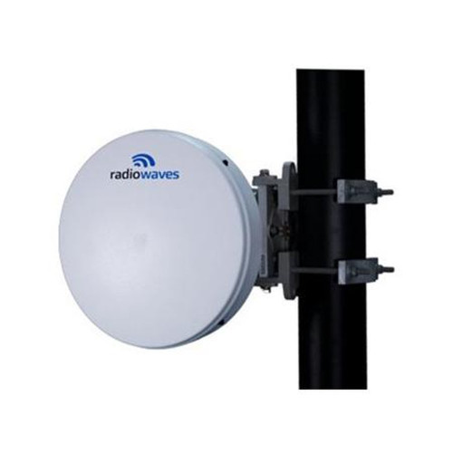 RADIO HPLPD1-4.7NS WAVES 4.5-5.0 Ghz 1' High Performance Low Profile Parabolic Antenna.Dual Polarized.20.8 Dbi