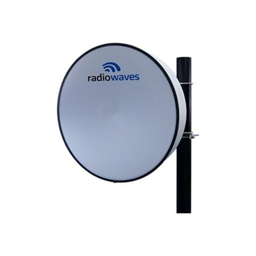 RADIOWAVES HPD3-6RS 3ft High Performance Parabolic Dual Polarized, 5.725-7.125GHz Antenna, RF Connector