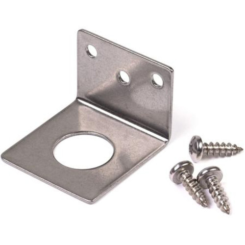 MAXRAD TGB34 Trunk Groove L Bracket, Mounting Bracket Only, 3/4" Hole.Actual Hole Size 13/16".Stainless Steel, Chrome Color