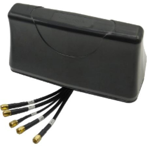 Pulse/larsen RAZ32011AM Razorback- 3 Port High Performance Vehicular Antenna with 2 LTE and 1 Gnss, Adhesive Mount, Black