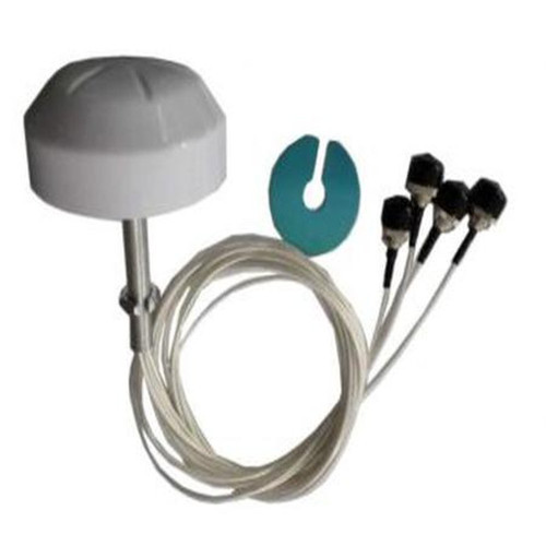 Ventev's M6025040O3D420MWL VENTEV 2.4/5 Ghz 2.5/4 Dbi Omnidirectional Wi-Fi Micro Antenna with 4 RPSMA Males Long Threaded Bushing