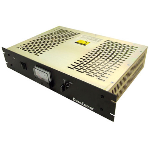 DuraComm RLP-2048 48VDC 20 Amp Peak 19" Rack Mt Power Supply w/Meter