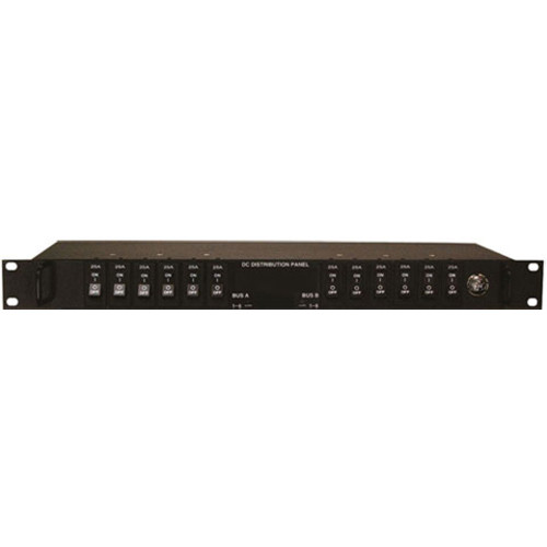ICT 200DB-12 12/24/48Vdc 200 Amp 19" Rack Dual Bus Dist Pnl,6 Brkrs/Bus