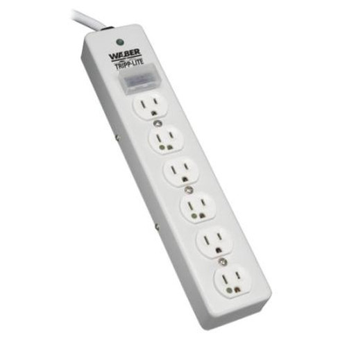 10' SPS610HGRA Hospital-Grade Surge Protector W/ 6 Outlets