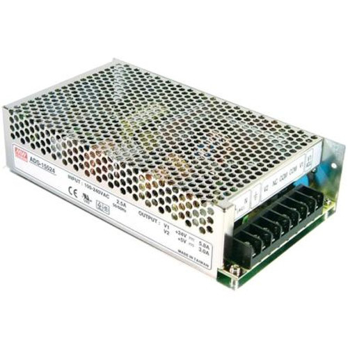 DURACOMM AD-155A Power Supply W/battery Charger (ups Function), 13.8VDC 11A Out, 88-132VAC/176-264VAC Input, Din Rail Mountable with Bracket