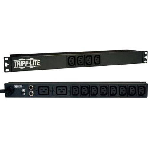 TRIPP PDUNV LITE Single-Phase Basic Pdu, 16A 100-240V, 1U rackmount,12 C13 and 2 C19 Outlets, C20 Input and C14, L6-20P, L5- 20P, 5-20P and 5-15P