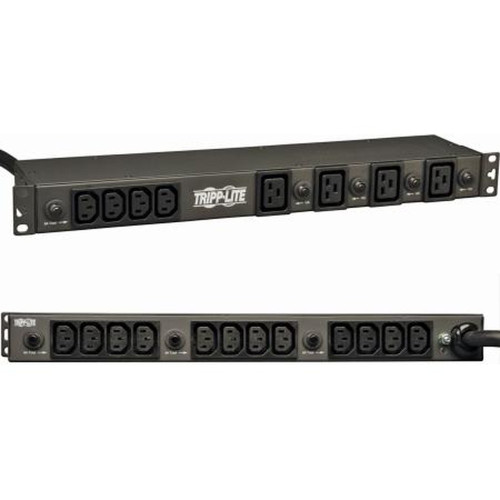 TRIPP PDU1230 LITE Single-Phase Basic Pdu, 30A 208/240V, 1U Rackmount, 4 C19 and 16 C13 Outlets, NEMA L6-30P Input Plug
