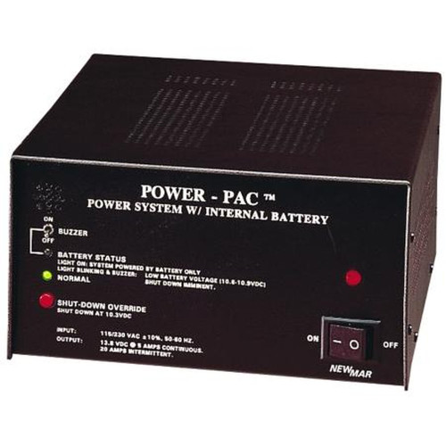 NEWMAR POWERPAC 14AH "power-Pac" 12 Volt DC Power Supply W/ Automatic Battery Back-Up.20A Max Output.Includes Two 7Ah Batteries & Low Battery Alarm