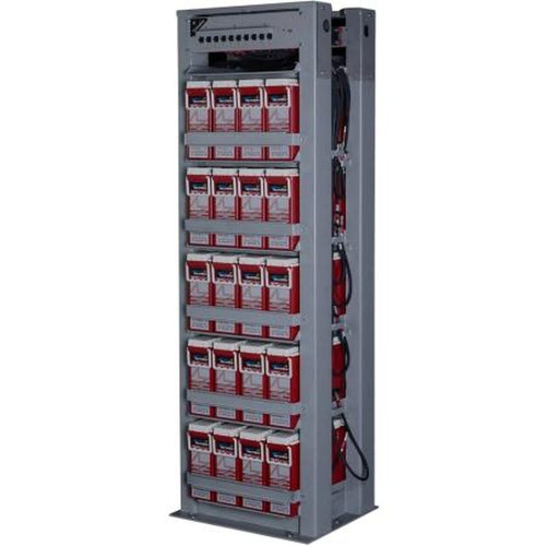 NORTHSTAR NSR0008 Battery Rack Holds Up to 10 Strings of 24V Batteries.Incl.Breakers & Cables.Maximum Capacity of 1700Ah.24.3"W X 22"D X 84H"