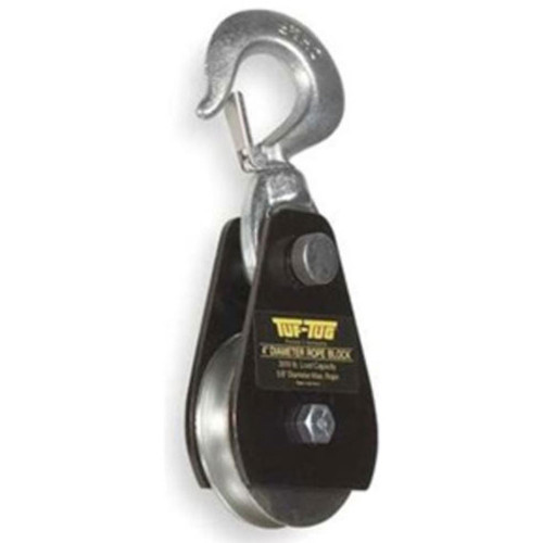 Tuf-Tug 4" Swivel Hook, 5/8" Rope Drop Side Snatch Block, 3000 lb