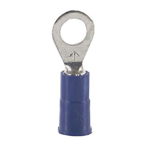 3M1 RV14-10C Vinyl Insulated Ring Terminal for Wire Sizes 16-14 Ga.and #10 Size Stud or Screw.Butted Seam