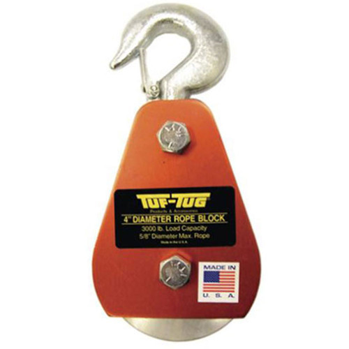Tuf-Tug 3" Alum Drop Side Block with Swivel Eye Attach & Thumb Scrw