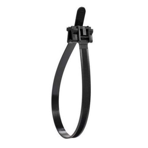COMMSCOPE 250062 Messenger Wire Tie Wrap with Spacer for RCT Radiax Radiating Cable.Black Engineered Plastic.Support Up to 100 Lbs.1 Each