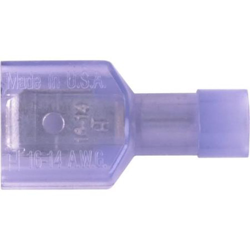 HAINES BMN-H PRODUCTS Nylon Male Quick Slide Connector with Butted Seam, for Wire Size 16-14 Gauge.Tab Size.250" 100 per Box