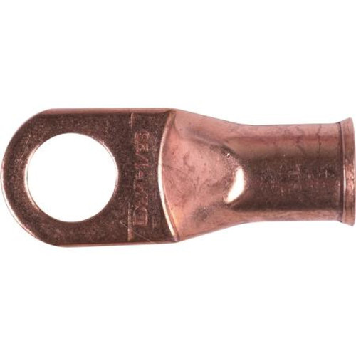 HAINES HCL2050 PRODUCTS One Hole Copper Lug.Wire Gauge 2/0, Stud Size 1/2" Used for Grounding.10 Pack
