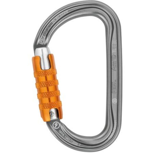 PETZL M34A TL Lightweight Asymmetric Carabiner with TRIACT-LOCK Locking System.24 Mm Gate Opening