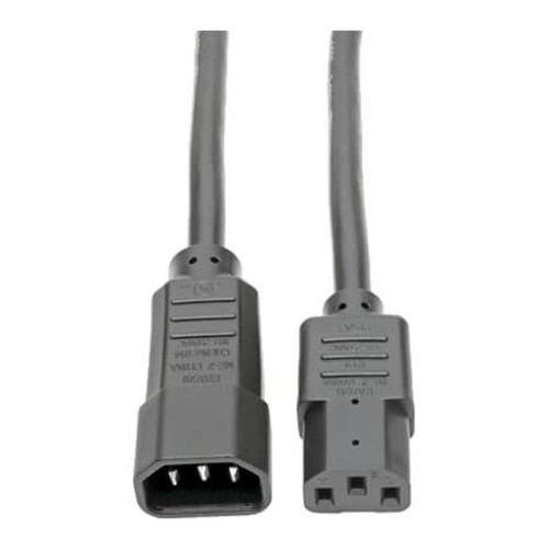 TRIPP P005-002 LITE 2ft AC Power Cord, C13 to C14, 3x14AWG 15A 100-250V