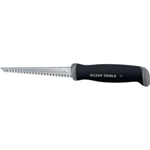 KLEIN 725 Jab Saw Cuts Drywall, Wallboard, Plywood, and Plastic.Triple Ground Teeth for a Fast Cut.Cuts in Both Directions (push and Pull)