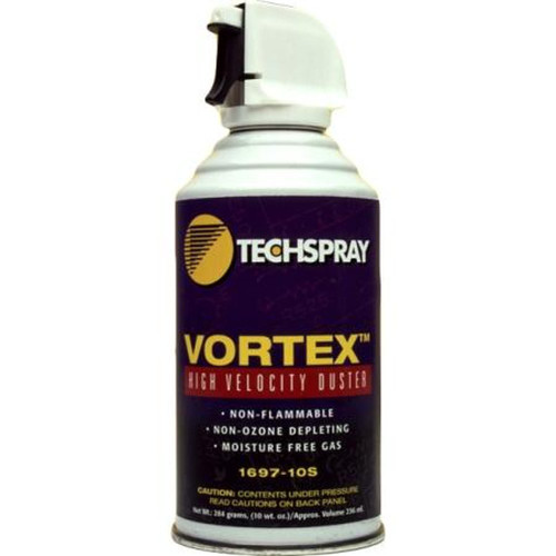 TECH 1697-10S SPRAY High Volume, High Velocity Duster for Blasting Contaminants from Surfaces.Safe on Plastic, Non Ozone Depleting and Non Flammable