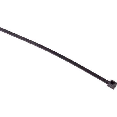 TYTON T18L-1000 8 X 3/32 in Self Locking Cable Tie.Black Color Resists Uv.18 LB Tensile Strength.Made of Nylon 6/6.Black