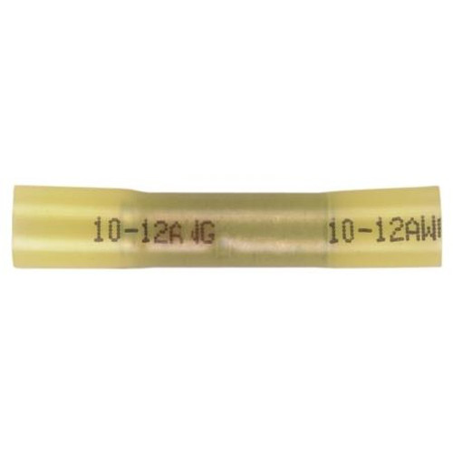 HAINES HS-YBS/100 PRODUCTS 12-10 Ga Heat Shrink Seamless Butt Conn.Adhesive Lined Shrink Insulation Resists Water, Salt & Corrosion.Yellow.100