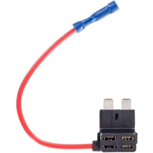 ACCELE FT-ATC-10 ATC Fuse Plug Tap System.Plugs Directly Into Fuse Panel.2 Fuse Spots and Wire Lead to Attach an Accessory.Black W/ Red Wire