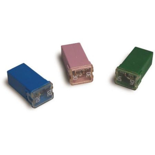 BUSSMANN FMX-20/10PK FMX 20 Amp Maxi Fuse.Light Blue in Color.5.5mm Blade Centers.32 Volts