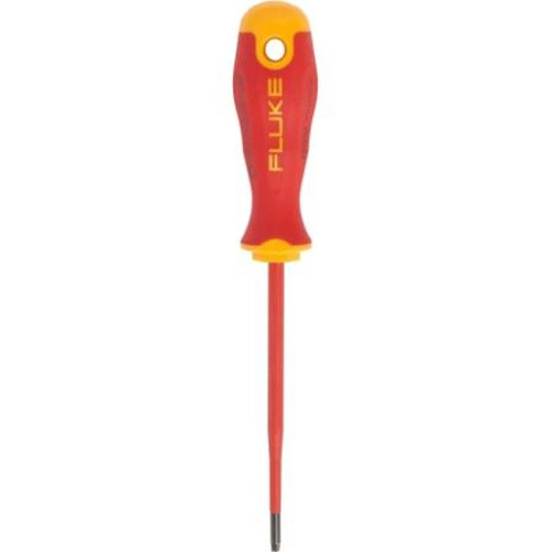 FLUKE ISQS2 Insulated Squared Screwdriver #2, 5 In, 1000 V.Handle Size 4.2 X 1.4 in (106 X 36 Mm)
