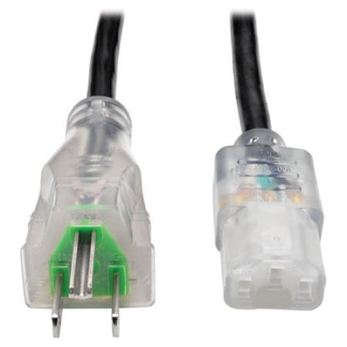 10' P006-010-HG13CL Hospital Comp Cord 13A #16 5-15P - IEC-320-C13