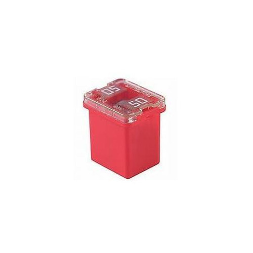 BUSSMANN FMX-50LP/10PK Low-Profile FMX Fuses, 50 Amp Red in Color.5.5mm Blade Centers 32 Volts