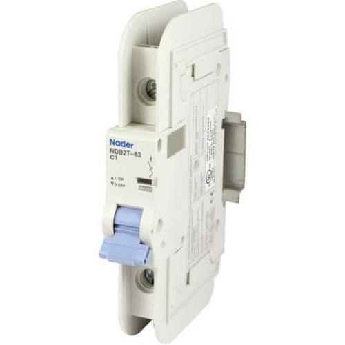 CARBER NDB2T-63C25-1L POWER TECHNOLOGIES Standard DC Circuit Breaker, 1-Pole, 120 Vac, 25 AMP Standard 35mm DIN Rail Mounting