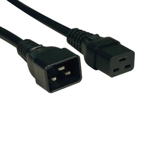 TRIPP P036-002 LITE 2' AC Power Cord, C19 to C20, 3x12AWG 20A 250V