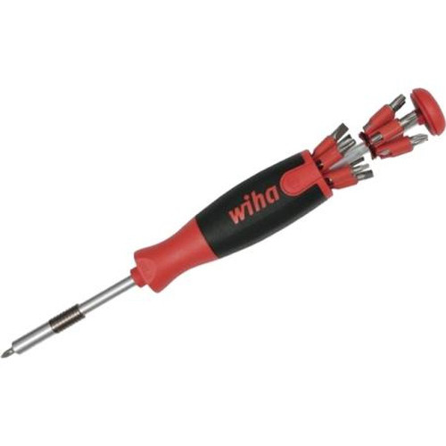 WIHA 77791 Ultra Driver 26 in One Technicians Screwdriver.26 Bit Tips, Quick Access, the Right Bit for the Job