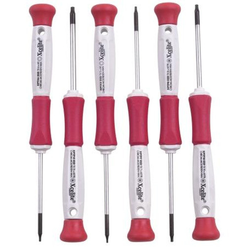 XCELITE XPTX600 Precision Torx(r) Driver Set.Includes Screwdrivers in T5, T6, and Tamper Proof Sizes T7, T8, T10, T15 in Storage Case