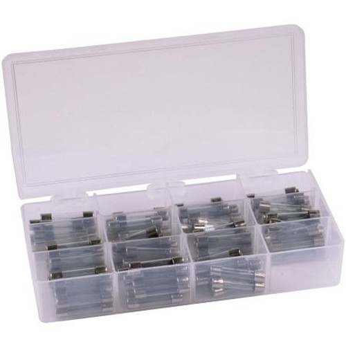 HAINES AGC-KIT PRODUCTS 110 PC AGC Glass Fuse Assortment Incl.10 Ea of These Items: 1A, 2A, 3A, 4A, 5A, 7.5A, 10A, 15A, 20A, 25A, 30A 1-1/4" Glass