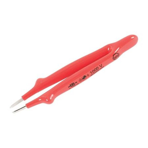 WIHA 75215 Insulated Tweezers Straight Blunt 6" Oal