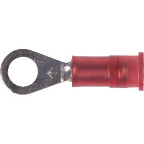 3M MNG18-10R/LX Nylon Insulated Ring Terminal with Insulated Grip.for Wire Sizes 12-10 Ga and #10 Size Stud or Screw.100 per Box
