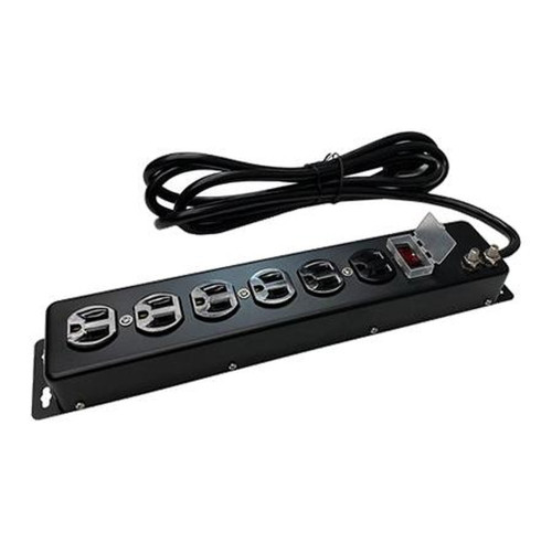 TRANSTECTOR ACPS-6N-120SN2-TT AC Power Strip, 6 Outlets SASD Protected, UL1449/R56, 12' Cord