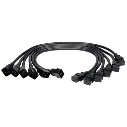 TRIPP P036-002-6 LITE 2' HD Power Cord C19 to C20 12AWG 20A 250V 6/pk