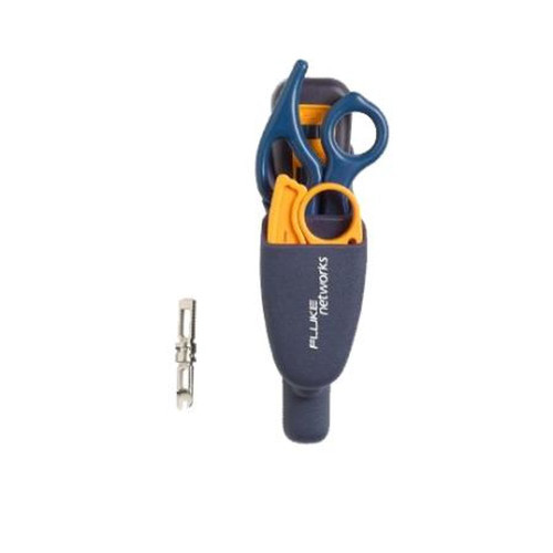 FLUKE 11292000 NETWORKS IS50 Pro-Tool Kit Incl: D914S Punchdown Tool, Eversharp(tm) 66/110 Cut Blade; Electricians D-Snips, Cable Stripper& PVC Pouch