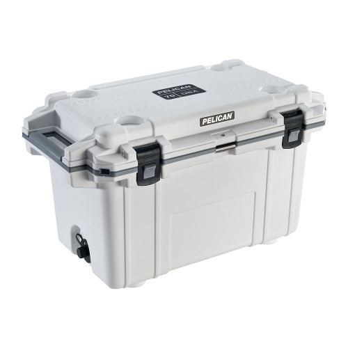 PELICAN 70Q-1-WHTGRY 20.30 X 36.00 X 21.00 in 70 Quart White/gray Cooler